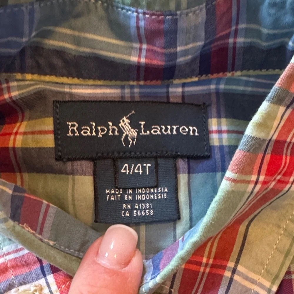 Ralph Lauren Multicolor Plaid Button Down Shirt